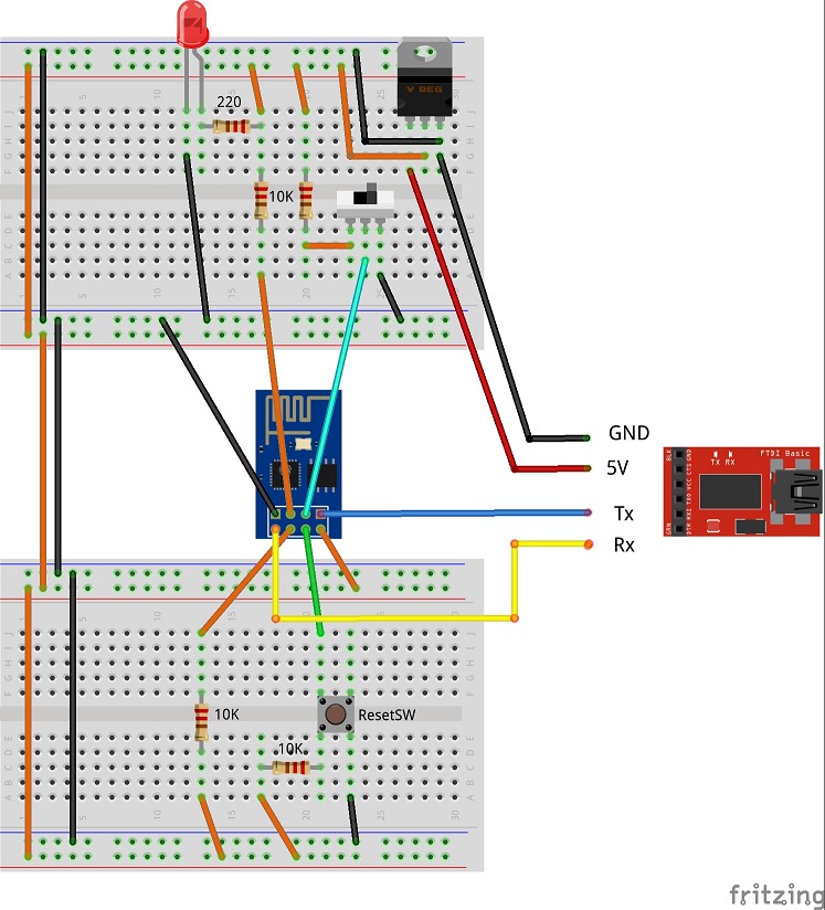 ESP8266をWifiモデムとして使う